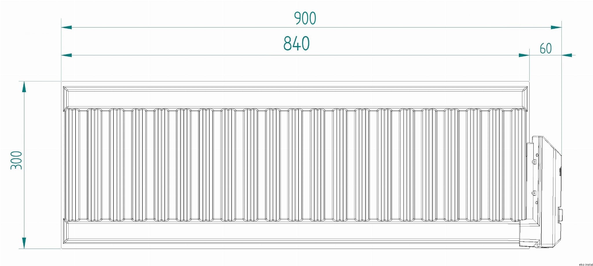 Elektryczny grzejnik olejowy ELPE 400W LCD (900x300) - obrazek 8